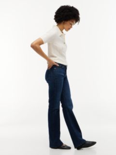 Mid Rise Bootcut Jeans — Blue 3