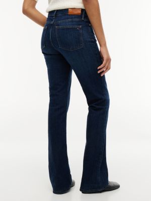 blue mid rise bootcut jeans for women tommy hilfiger