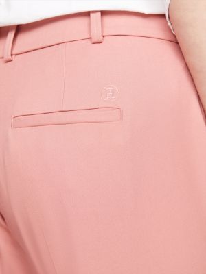 pink curve slim straight trousers for women tommy hilfiger