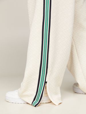 Curve Sport TH Monogram Jacquard Relaxed Joggers | Beige | Tommy 