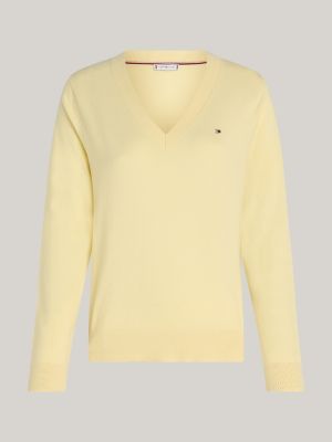 Hilfiger yellow sweater best sale