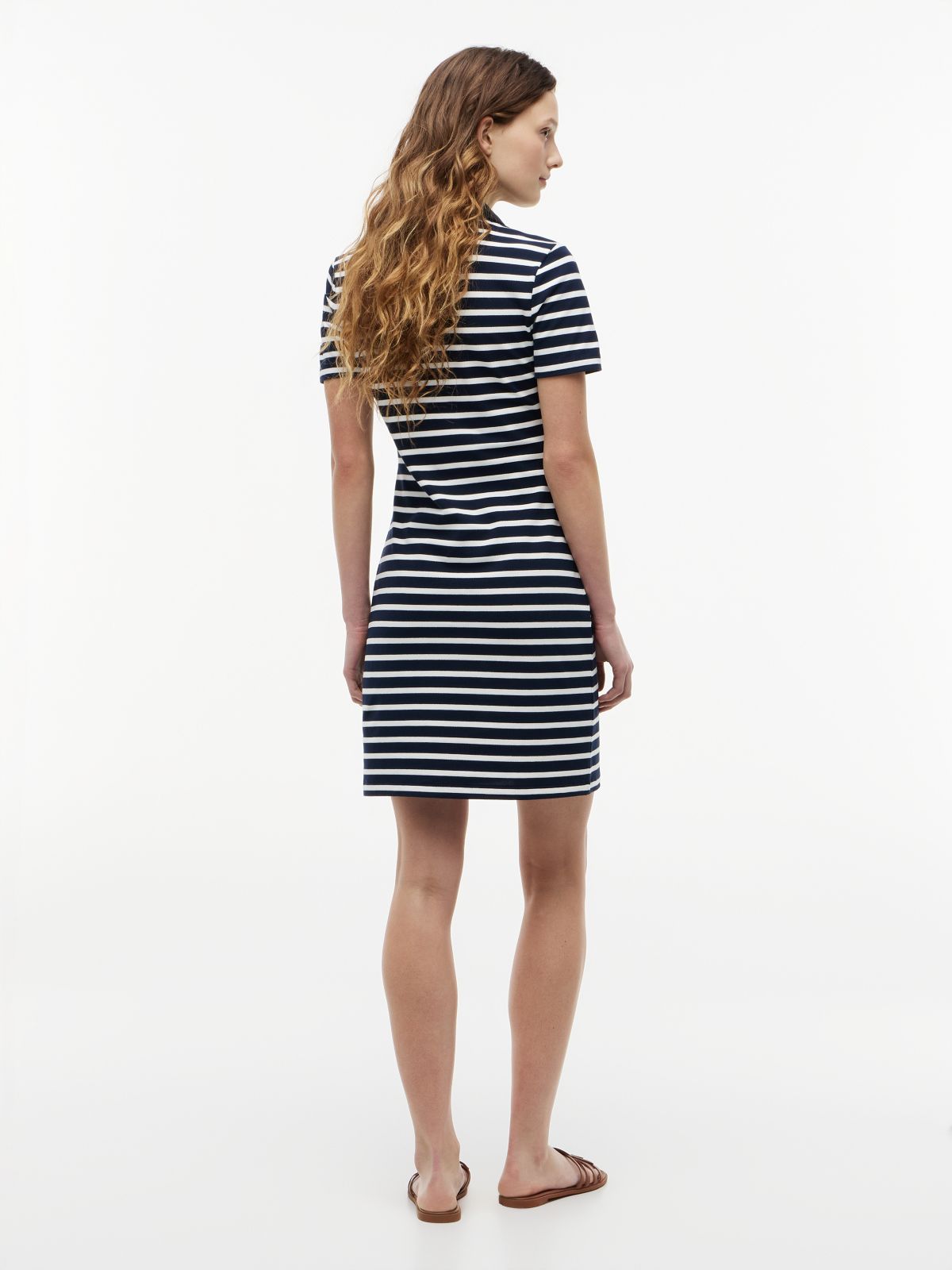1985 Slim Mini Short Sleeve Polo Dress — Multi