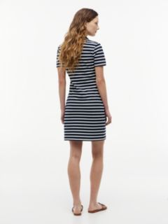 1985 Slim Mini Short Sleeve Polo Dress — Multi 4