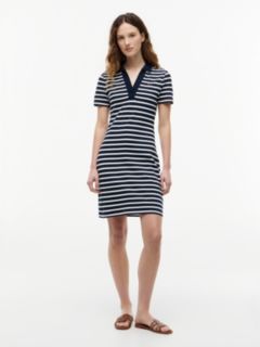 1985 Slim Mini Short Sleeve Polo Dress — Multi 1
