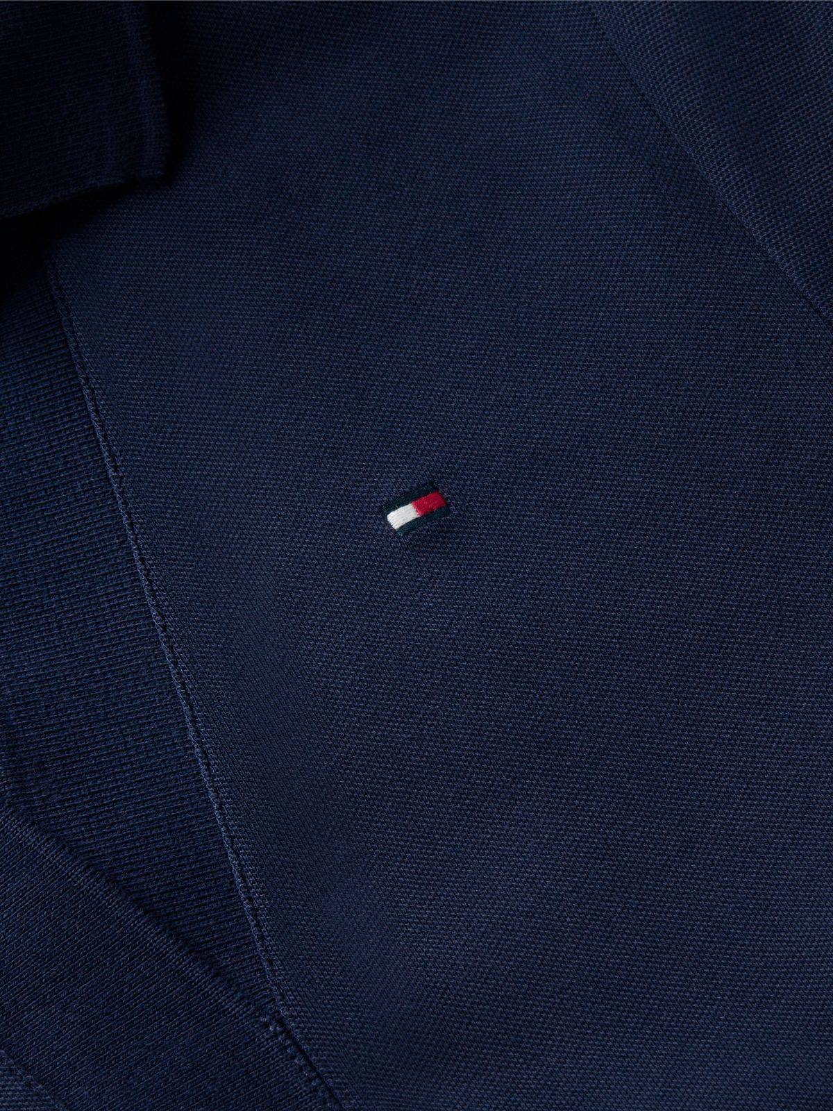 1985 Slim Mini Short Sleeve Polo Dress — Blue