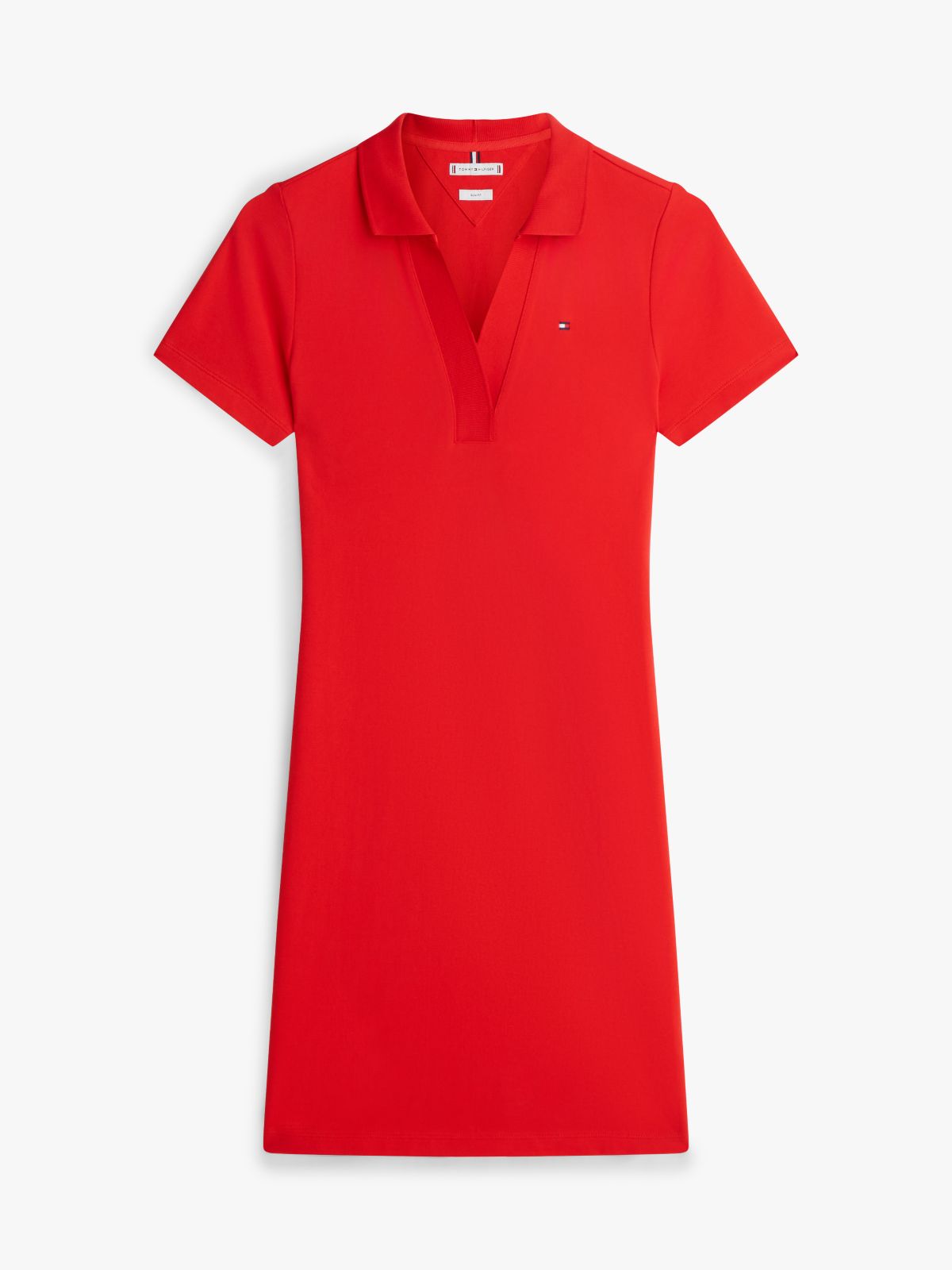 1985 Slim Mini Short Sleeve Polo Dress — Orange