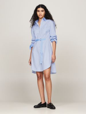 Crest Ithaca Stripe Midi Shirt Dress Blue Tommy Hilfiger