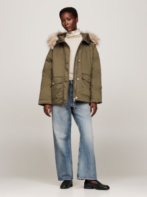 Parka khaki tommy hilfiger hotsell