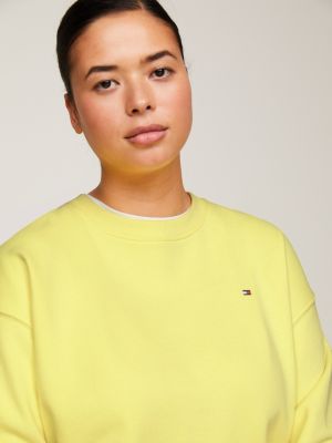 Tommy hilfiger yellow crew neck sale