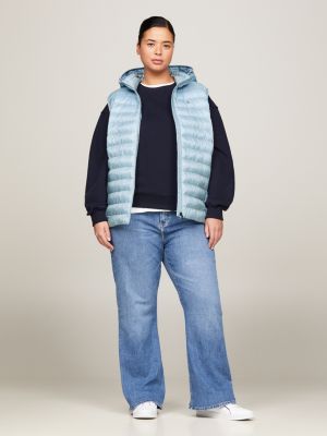 blue curve leichtgewichtige wattierte weste für damen - tommy hilfiger