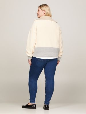 Stitch curve clearance hem cardigan