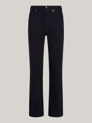 black high rise relaxed bootcut jeans for women tommy hilfiger