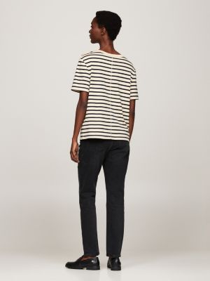 blue gold button t-shirt for women tommy hilfiger