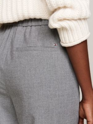 grey flannel slim straight leg chinos for women tommy hilfiger