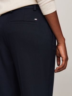 pantaloni a campana con bandierina smaltata blu da donne tommy hilfiger