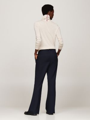 pantaloni a campana con bandierina smaltata blu da donne tommy hilfiger