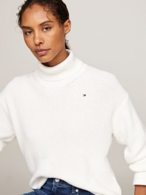 pull décontracté en point cardigan jaune pour femmes tommy hilfiger