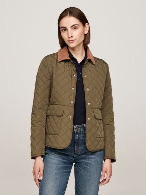 Slim fit quilted jacket on sale