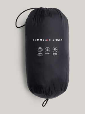 black lightweight down water repellent jacket for women tommy hilfiger