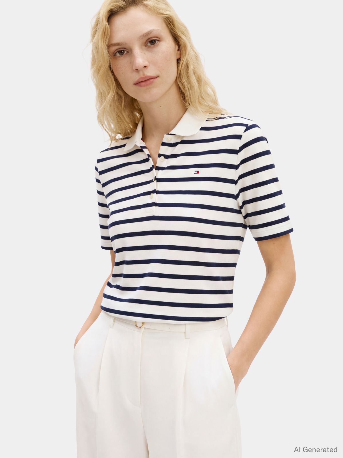 1985 Regular Fit Pique Polo Shirt — Blue