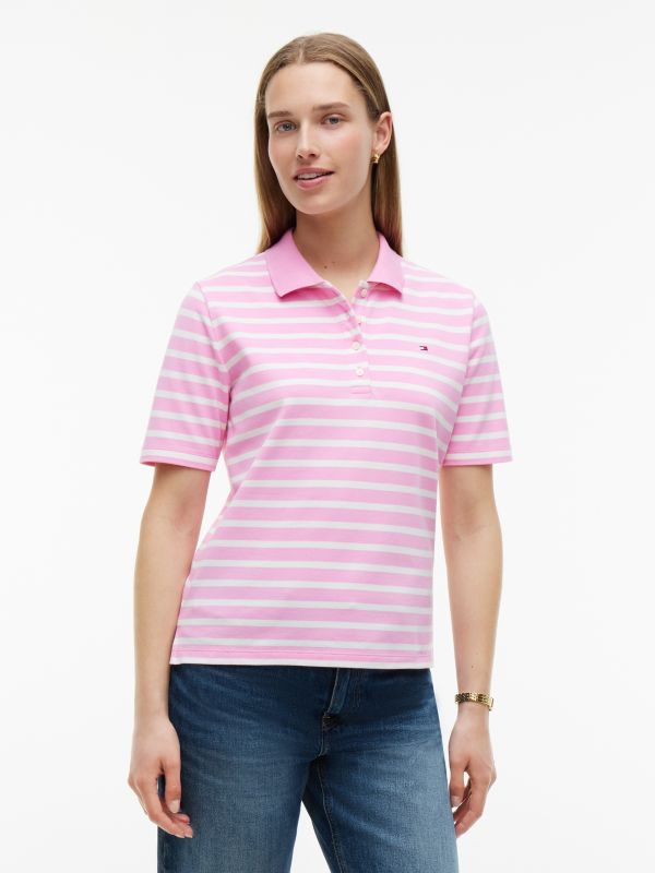 1985 Regular Fit Pique Polo Shirt — Pink