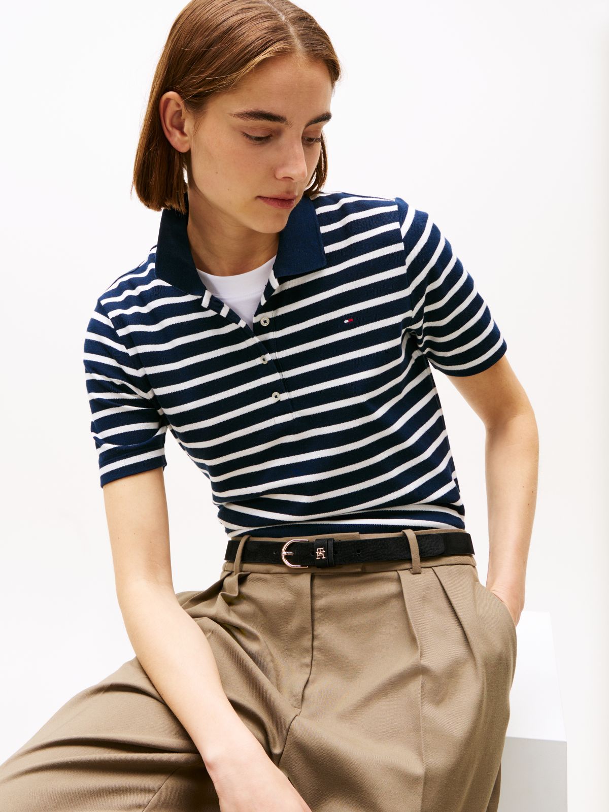 1985 Regular Fit Pique Polo Shirt — Blue