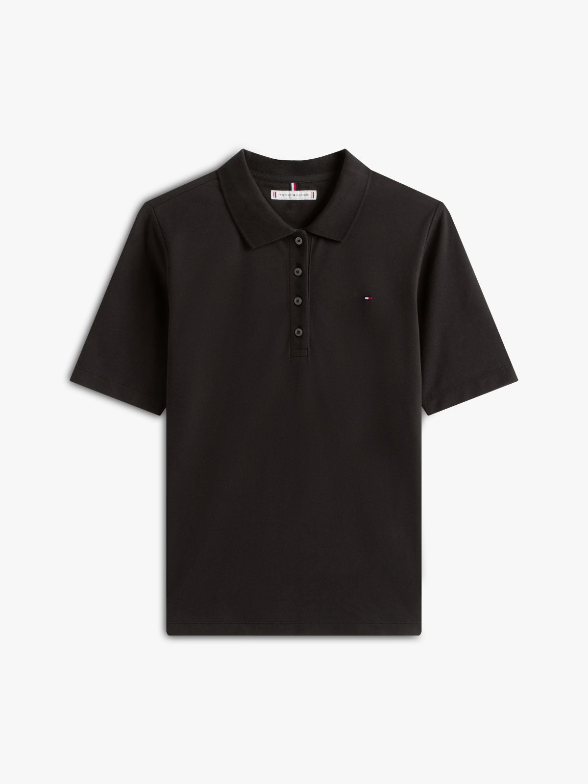 1985 Regular Fit Pique Polo Shirt — Black