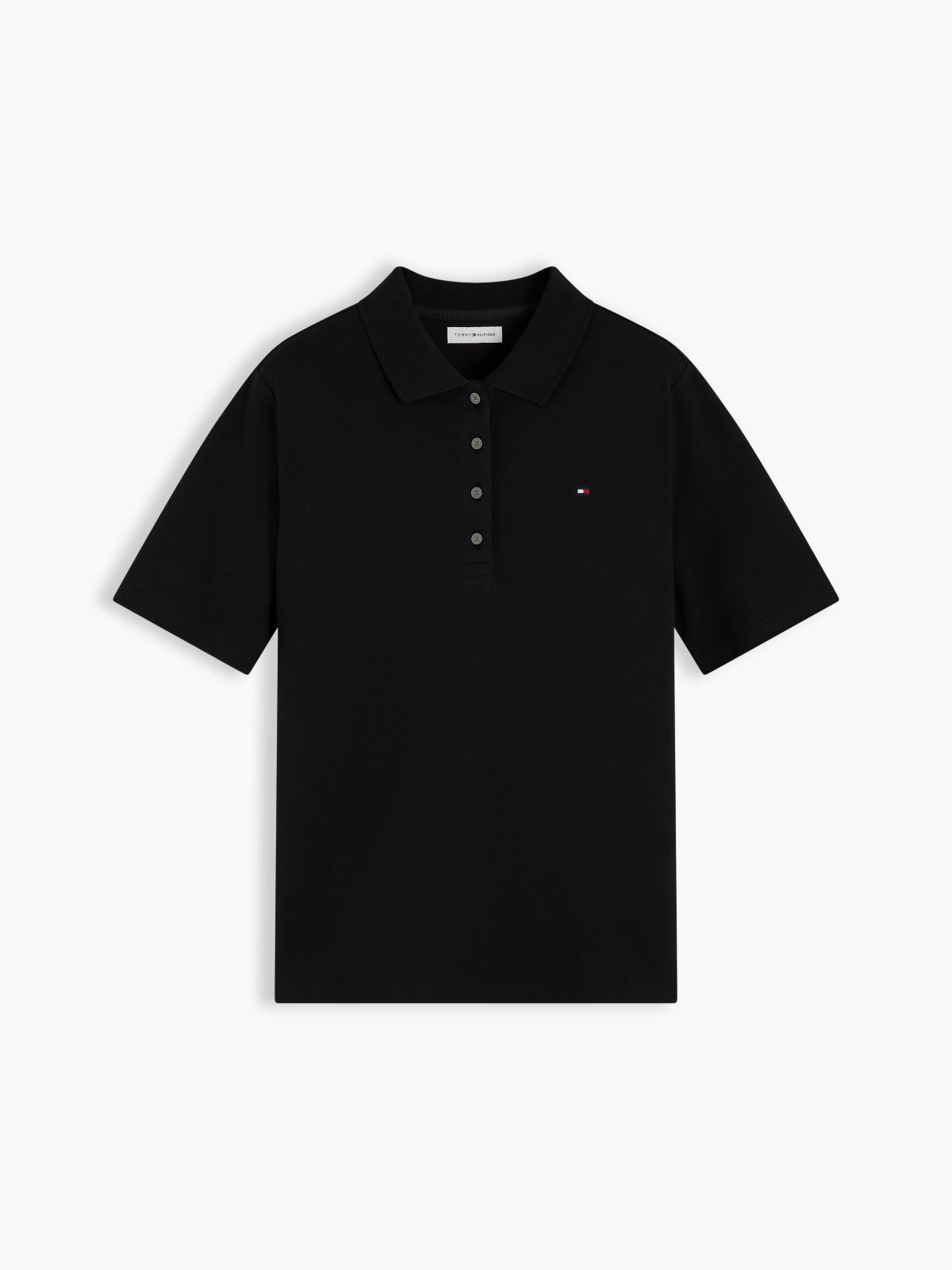 1985 Regular Fit Pique Polo Shirt — Black