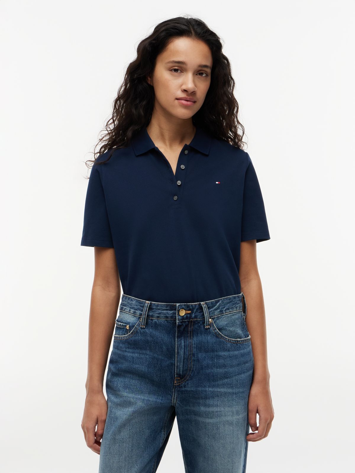 1985 Regular Fit Pique Polo Shirt — Blue