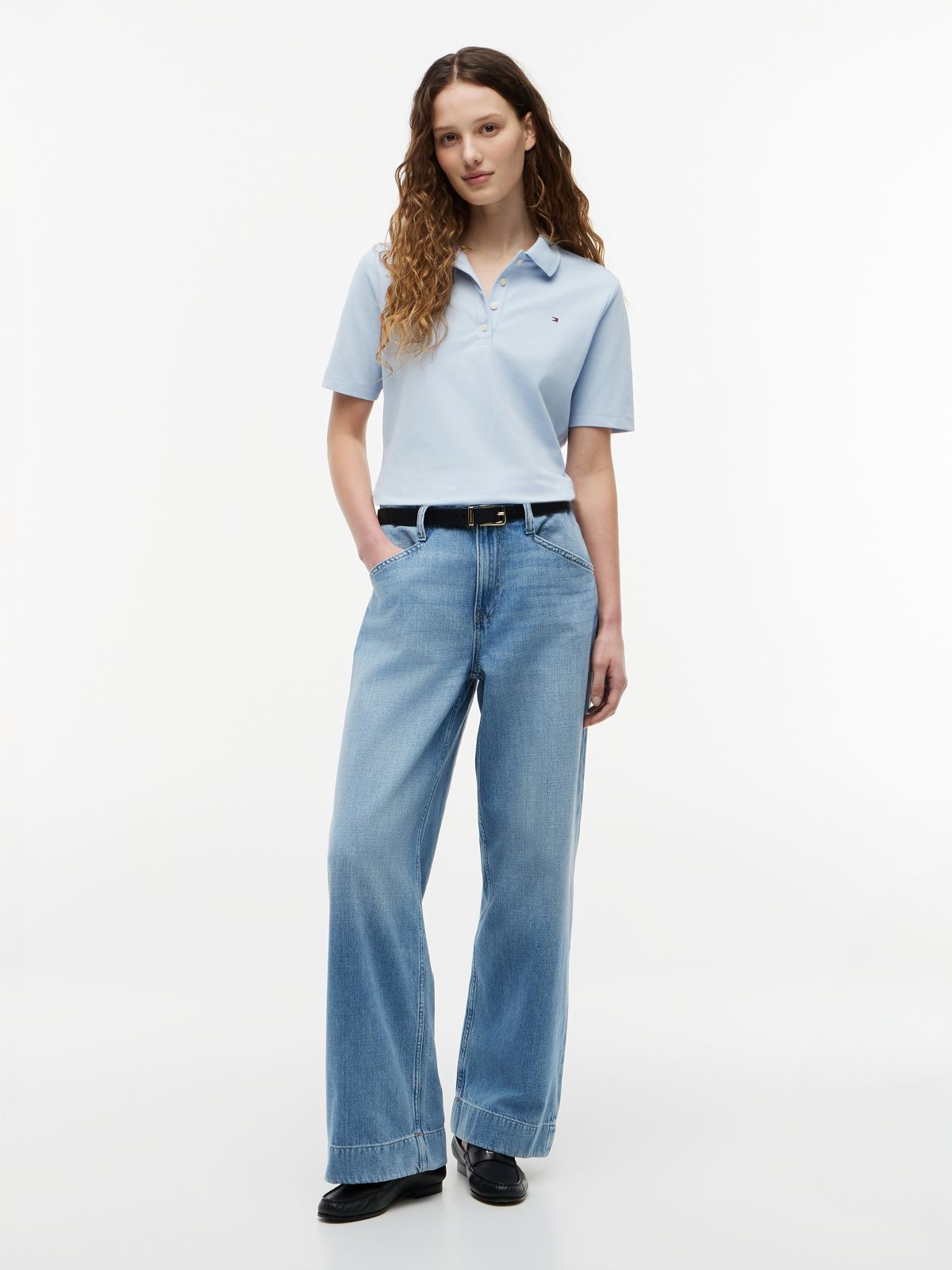 1985 Regular Fit Pique Polo Shirt — Blue