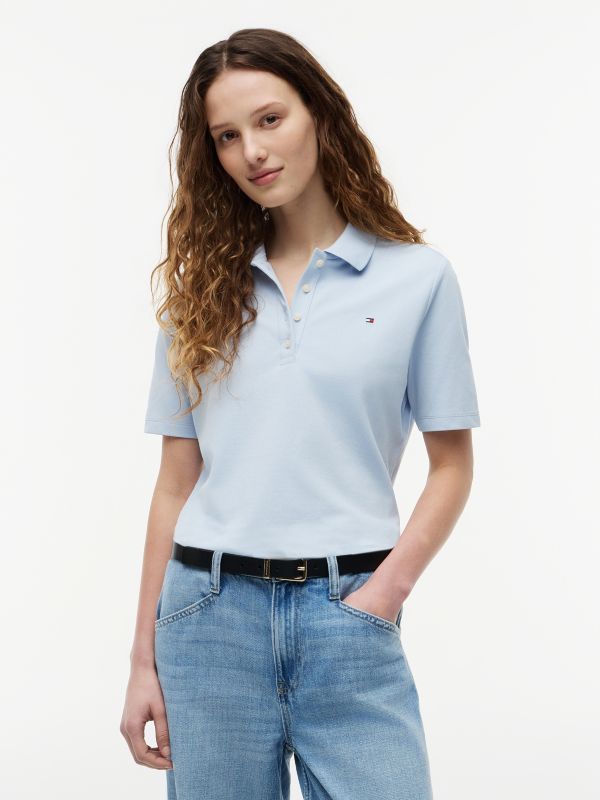 1985 Regular Fit Pique Polo Shirt — Blue