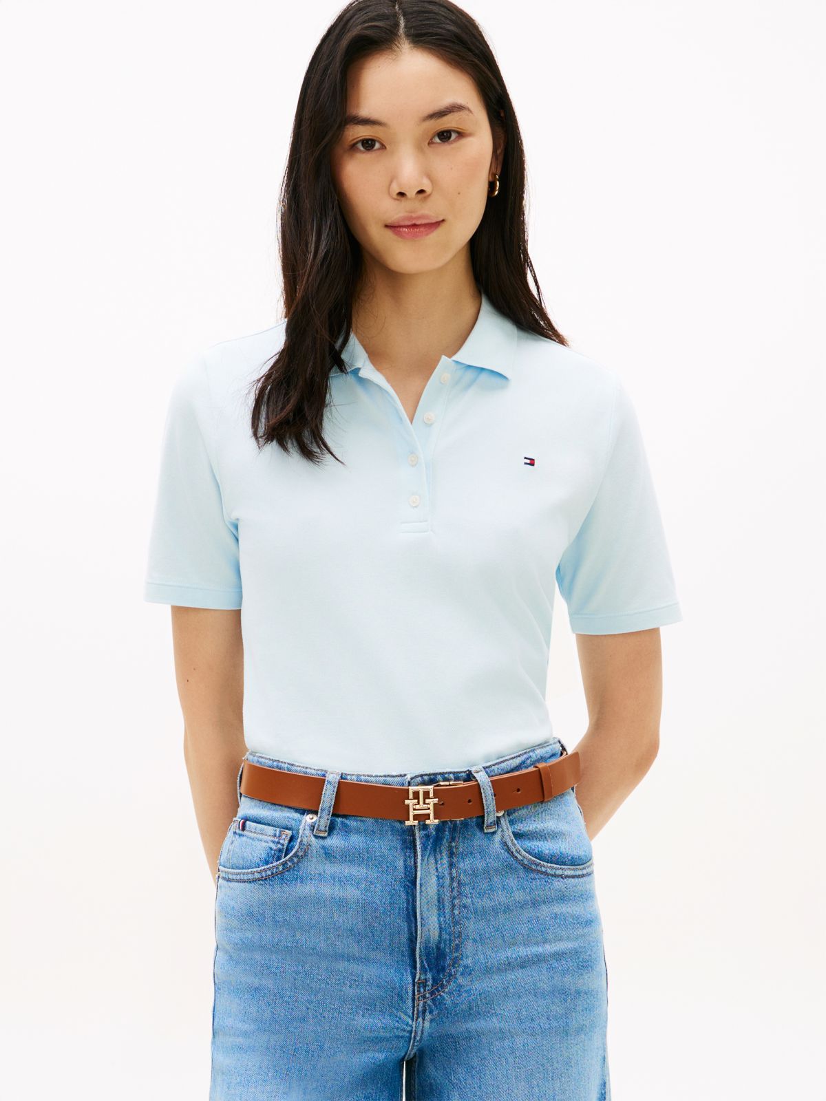 1985 Regular Fit Pique Polo Shirt — Blue