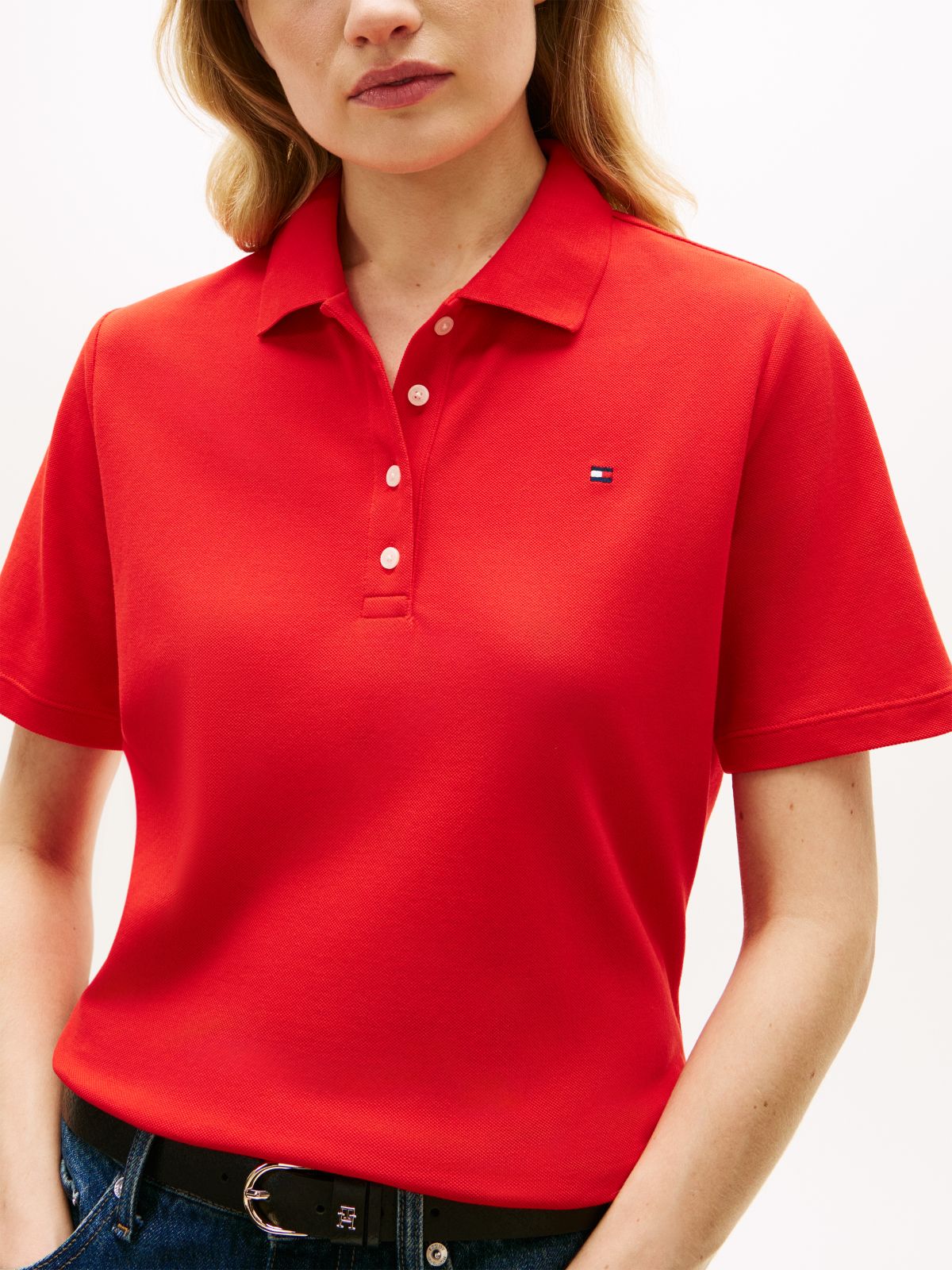 1985 Regular Fit Pique Polo Shirt — Orange