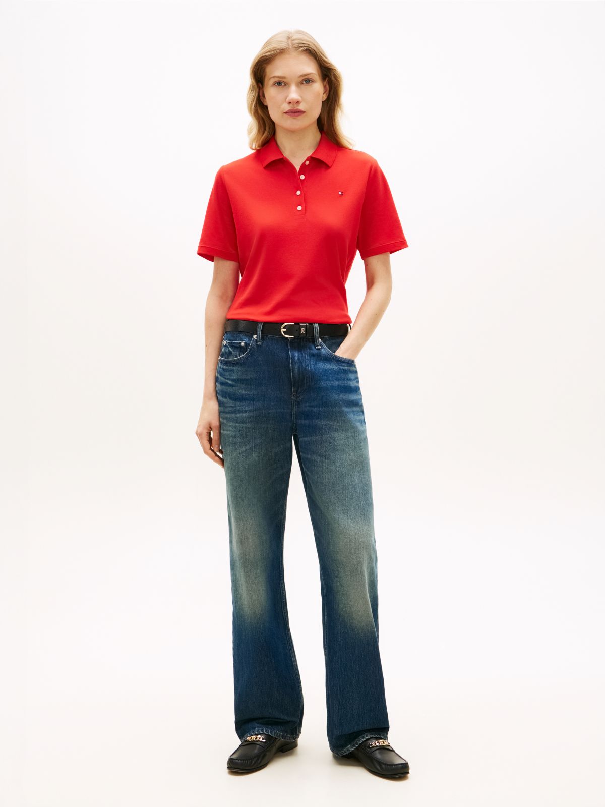 1985 Regular Fit Pique Polo Shirt — Orange