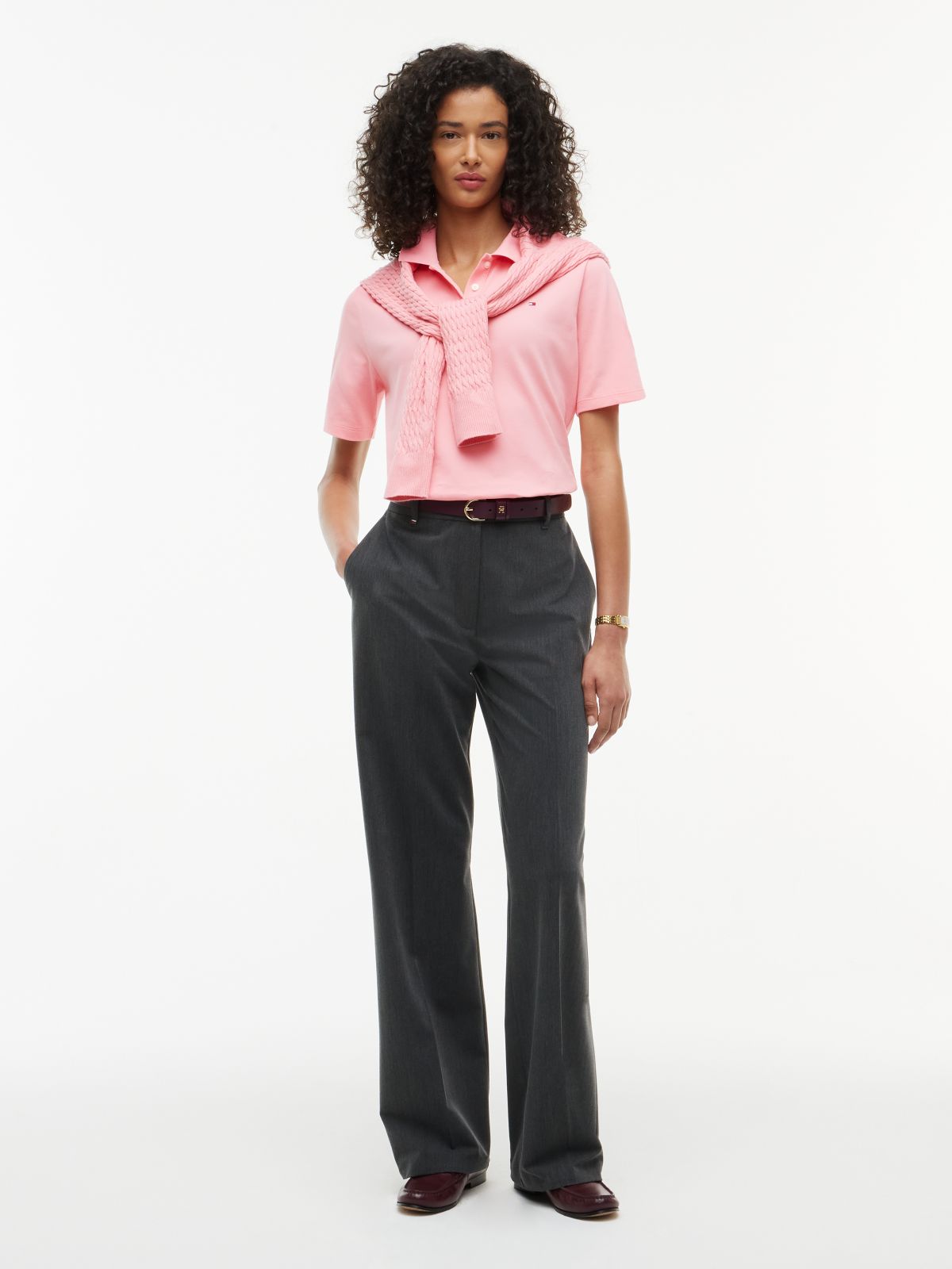 1985 Regular Fit Pique Polo Shirt — Pink