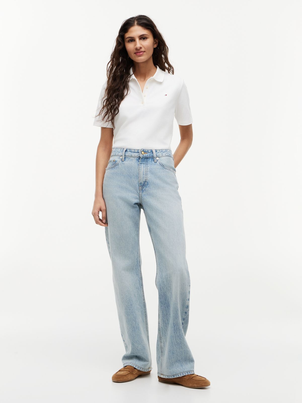 1985 Regular Fit Pique Polo Shirt — White