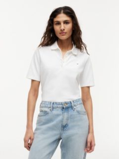 1985 Regular Fit Pique Polo Shirt — White 1