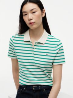 1985 Slim Fit Pique Polo Shirt — White 3