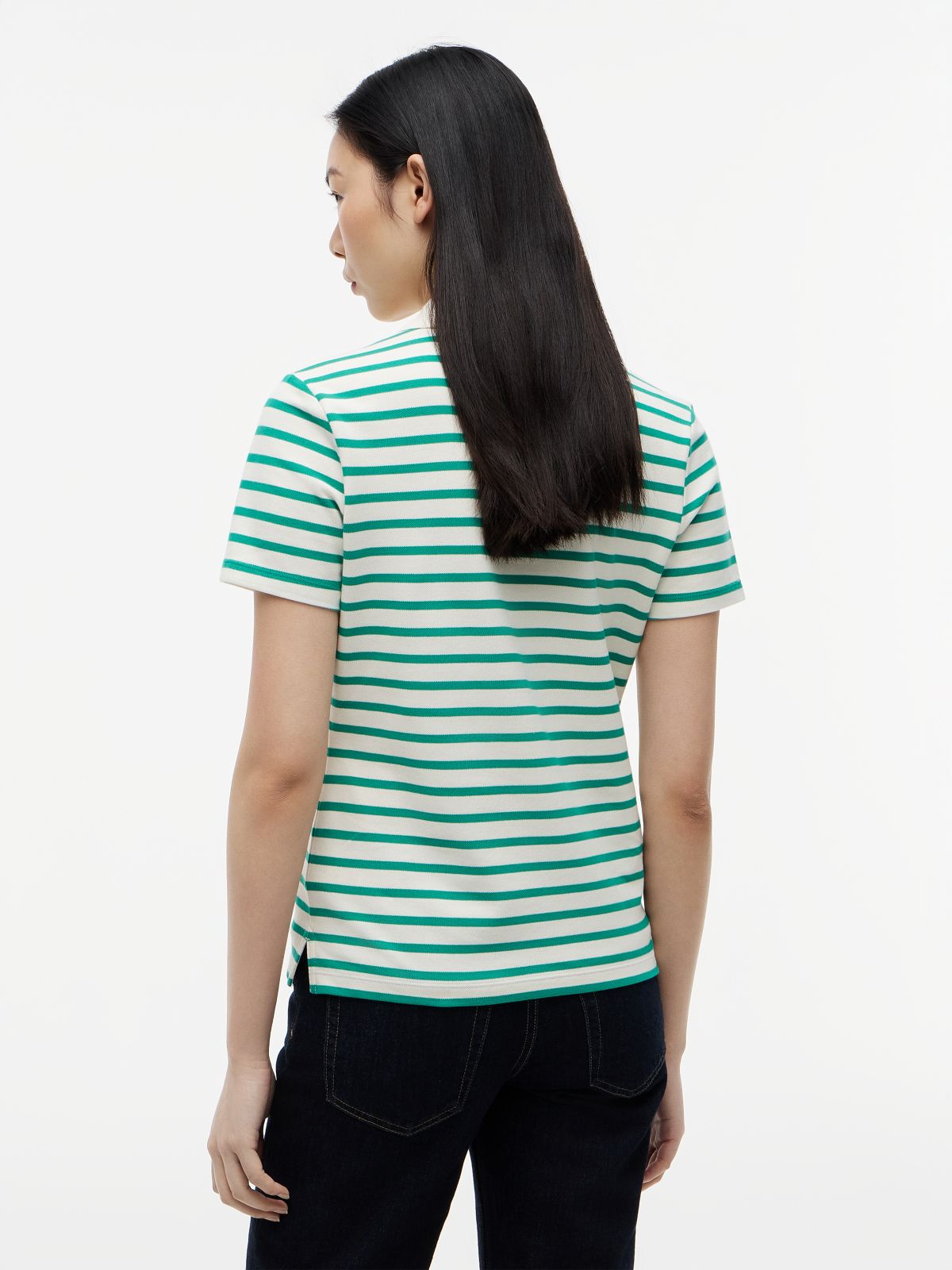 1985 Slim Fit Pique Polo Shirt — White