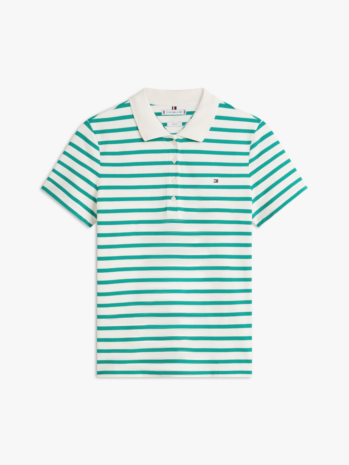 1985 Slim Fit Pique Polo Shirt — White