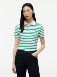 1985 Slim Fit Pique Polo Shirt — White 1