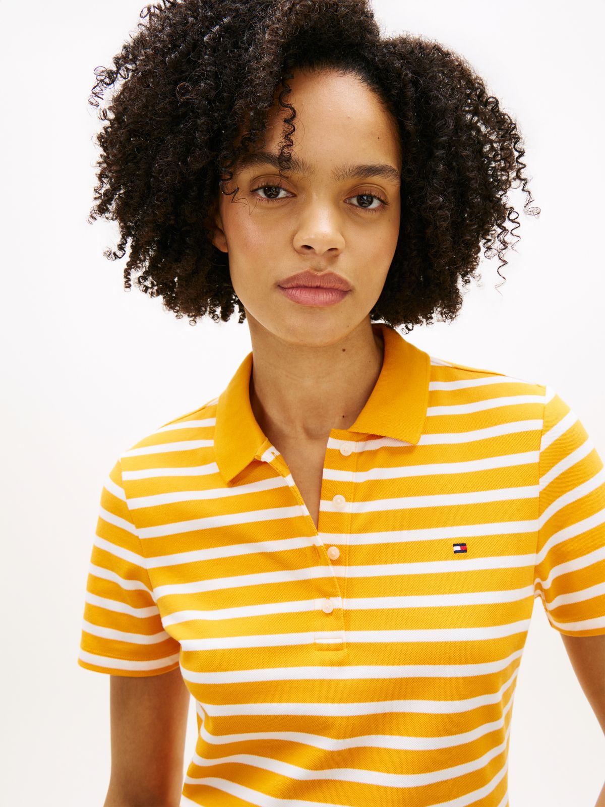 1985 Slim Fit Pique Polo Shirt — Orange