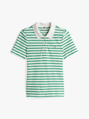 multi 1985 collection slim fit poloshirt mit flag für damen - tommy hilfiger