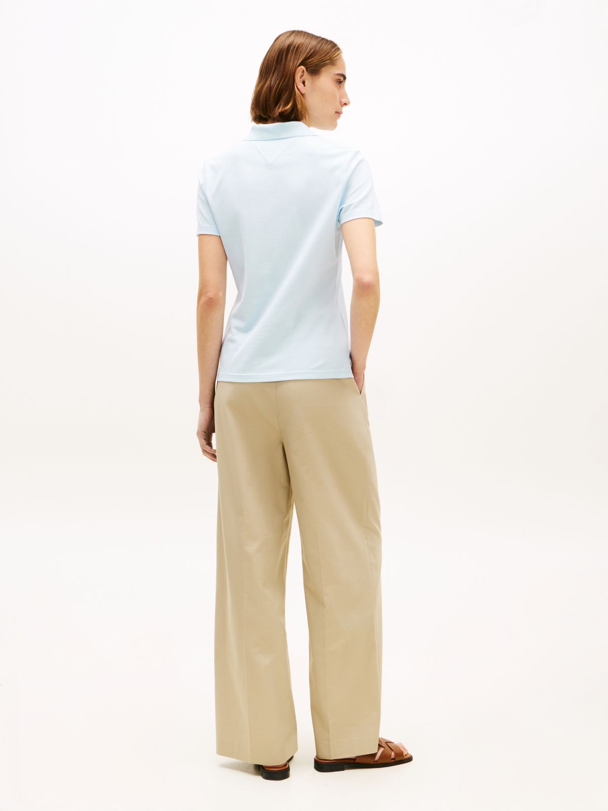 1985 Slim Fit Pique Polo Shirt — Blue