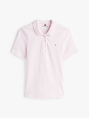 rosa 1985 collection slim fit poloshirt für damen - tommy hilfiger