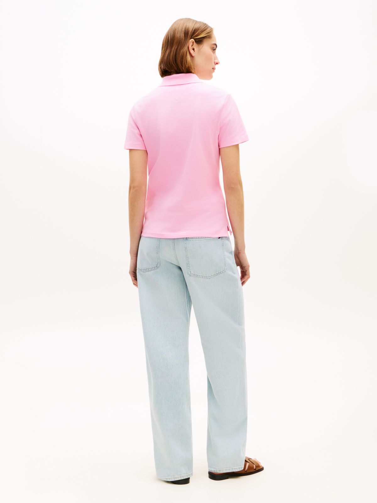1985 Slim Fit Pique Polo Shirt — Pink