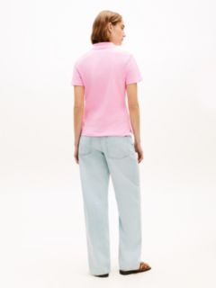 1985 Slim Fit Pique Polo Shirt — Pink 4