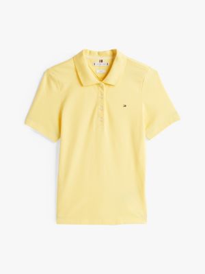 gelb 1985 collection slim fit poloshirt für damen - tommy hilfiger