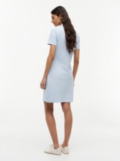 1985 Slim Pique Mini Polo Dress — Blue 4