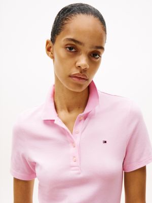 pink 1985 collection mini polo dress for women tommy hilfiger